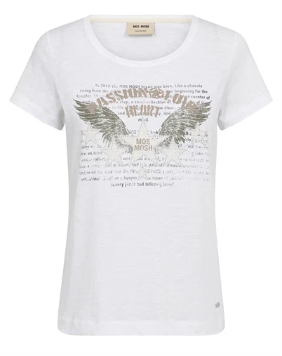 Mos Mosh - MMZibba T-shirt - White